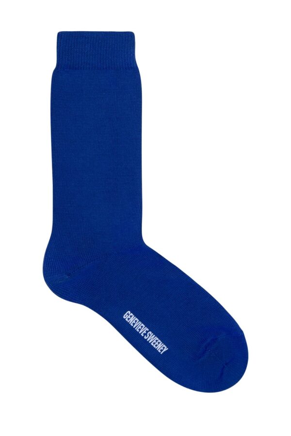 luxury organic cotton blue socks unisex