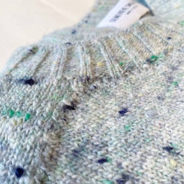 Maud Lambswool Cashmere Sweater Mint - British Made 3