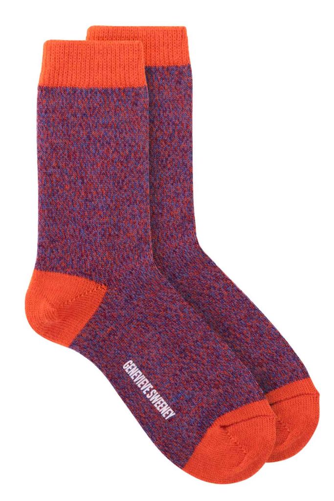unisex merino wool orange socks