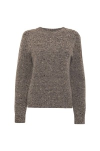 Maud Lambswool Cashmere Sweater Grey - British Made