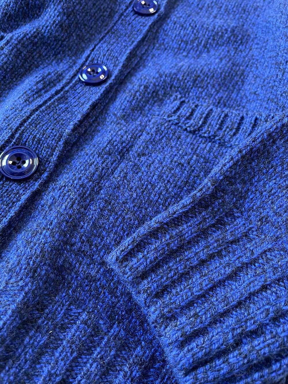 Women's Luxury Lambswool Cardigan | Bright Blue | British Made
