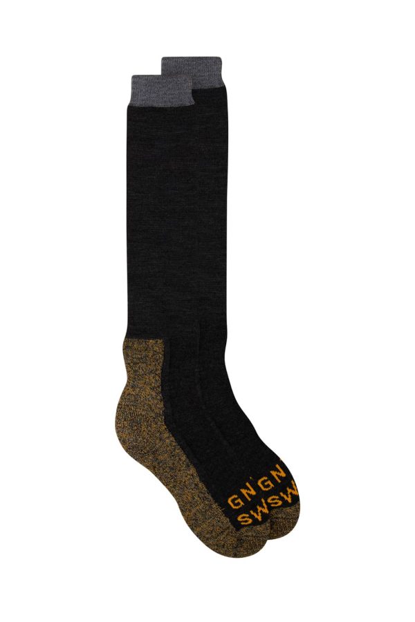 GS Merino Wool Long Walking Sock Charcoal - British Made