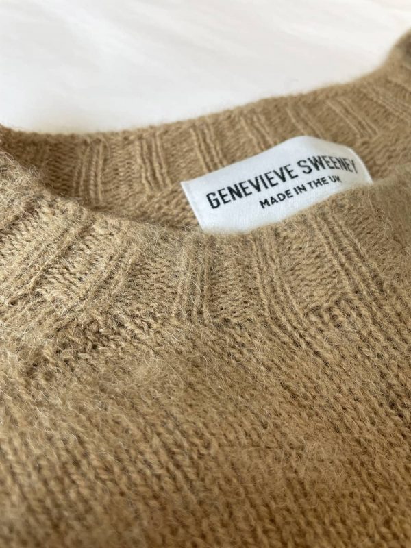 Lunan Brushed Wool Sweater Camel - British Made 2