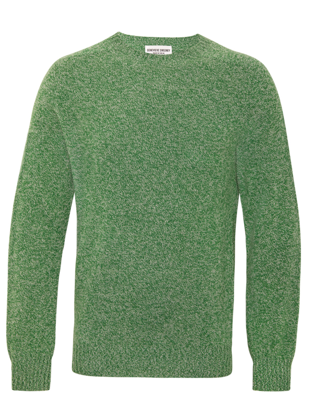 >Ellon Lambswool Sweater Green Marl