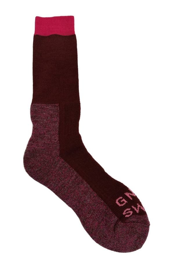 GS Merino Wool Walking Sock Pink - British Made