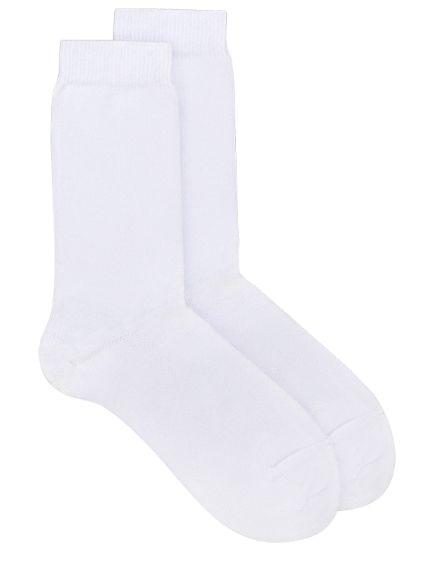 Sotto Organic Cotton Sock White Genevieve Sweeney