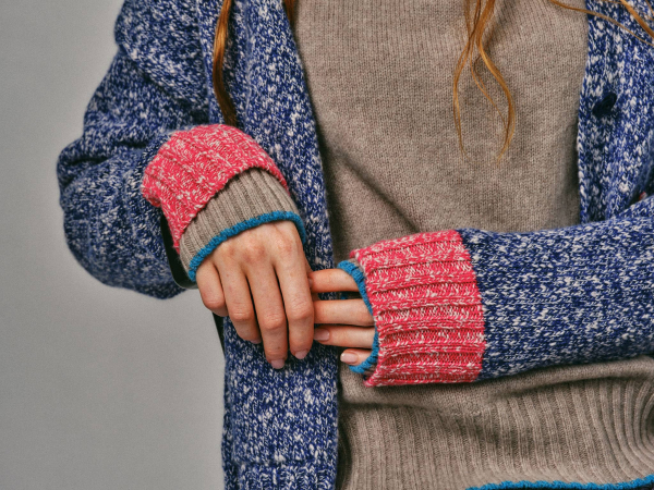 Elsi Lambswool Turtleneck Sweater Beige - British Made 3