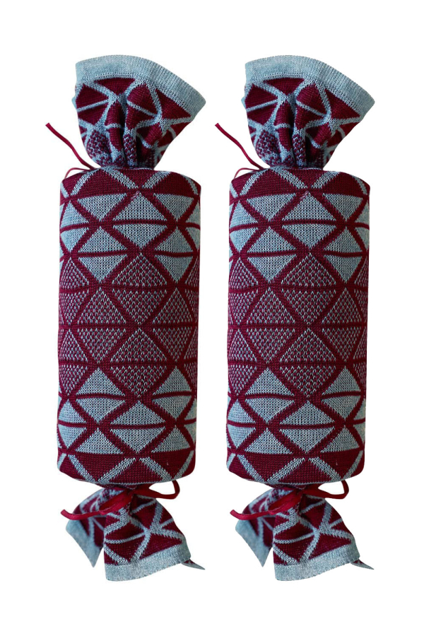 Luxury Reusable Christmas Cracker Red with Exclusive GS Socks | Set of Two - British Made