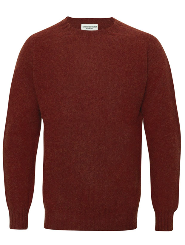 >Lunan Brushed Wool Sweater Spiced Red