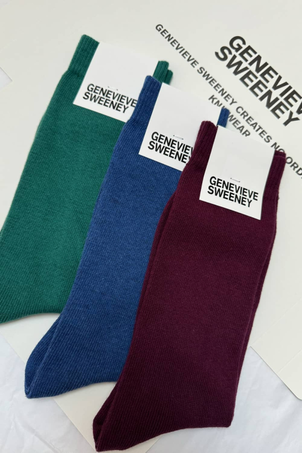 Sock Gift Set Organic Cotton Jewel Melanges - British Made