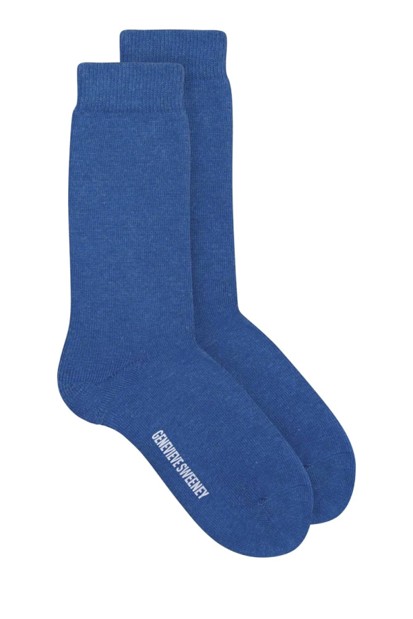 Sotto Organic Cotton Sock Denim Blue - British Made