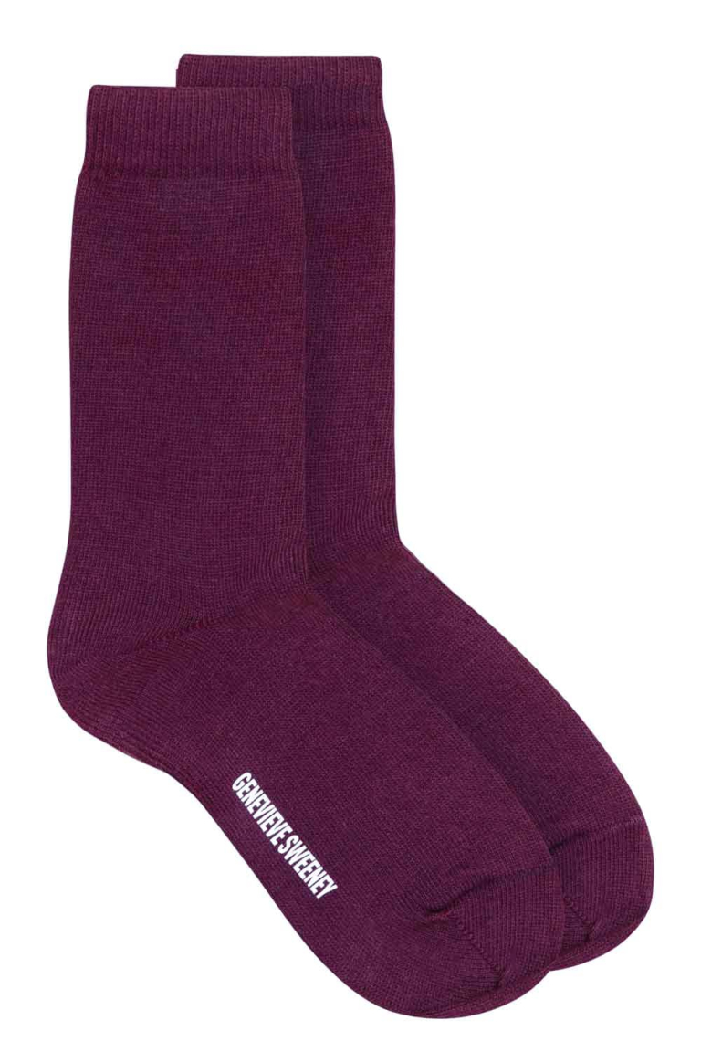 Sotto Organic Cotton Sock Purple - British Made