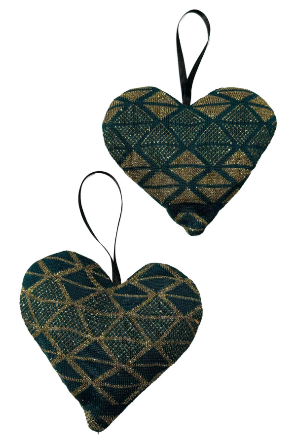 GS Heart Lavender Bags Green - British Made