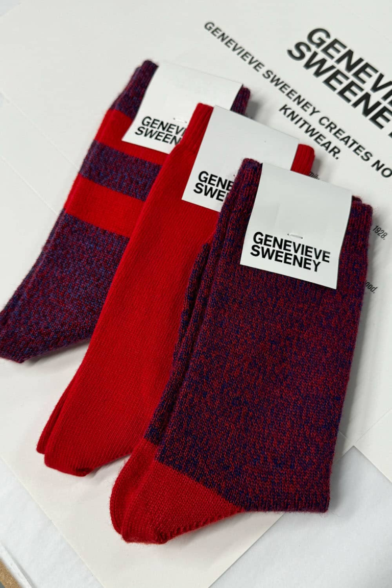 Sock Gift Set Merino Wool Red - British Made