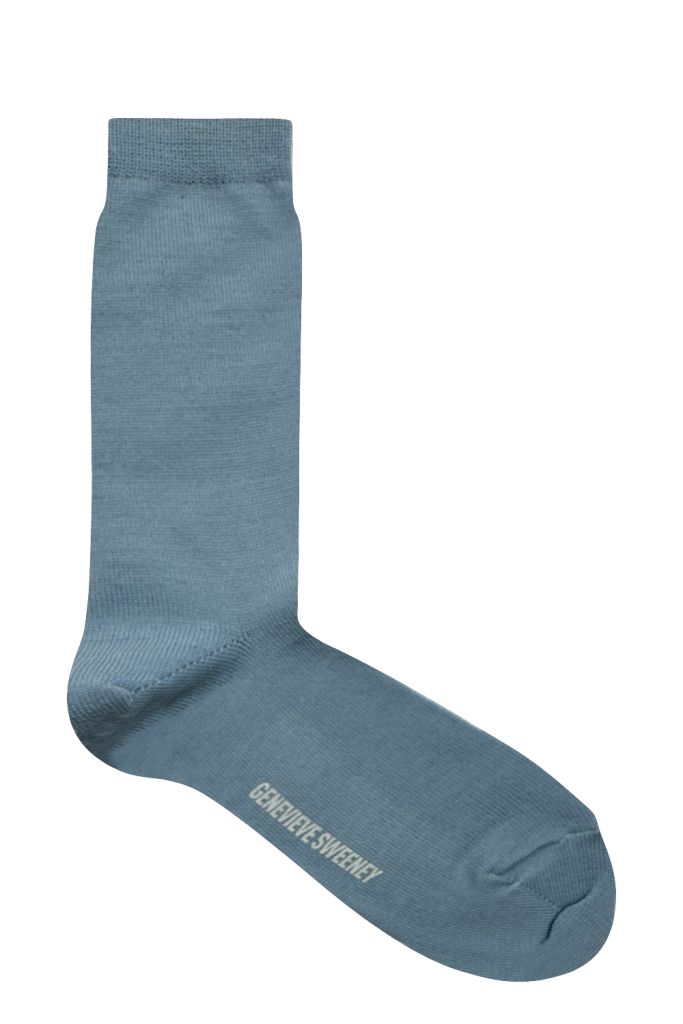 Serin Merino Wool Sock Light Blue - British Made