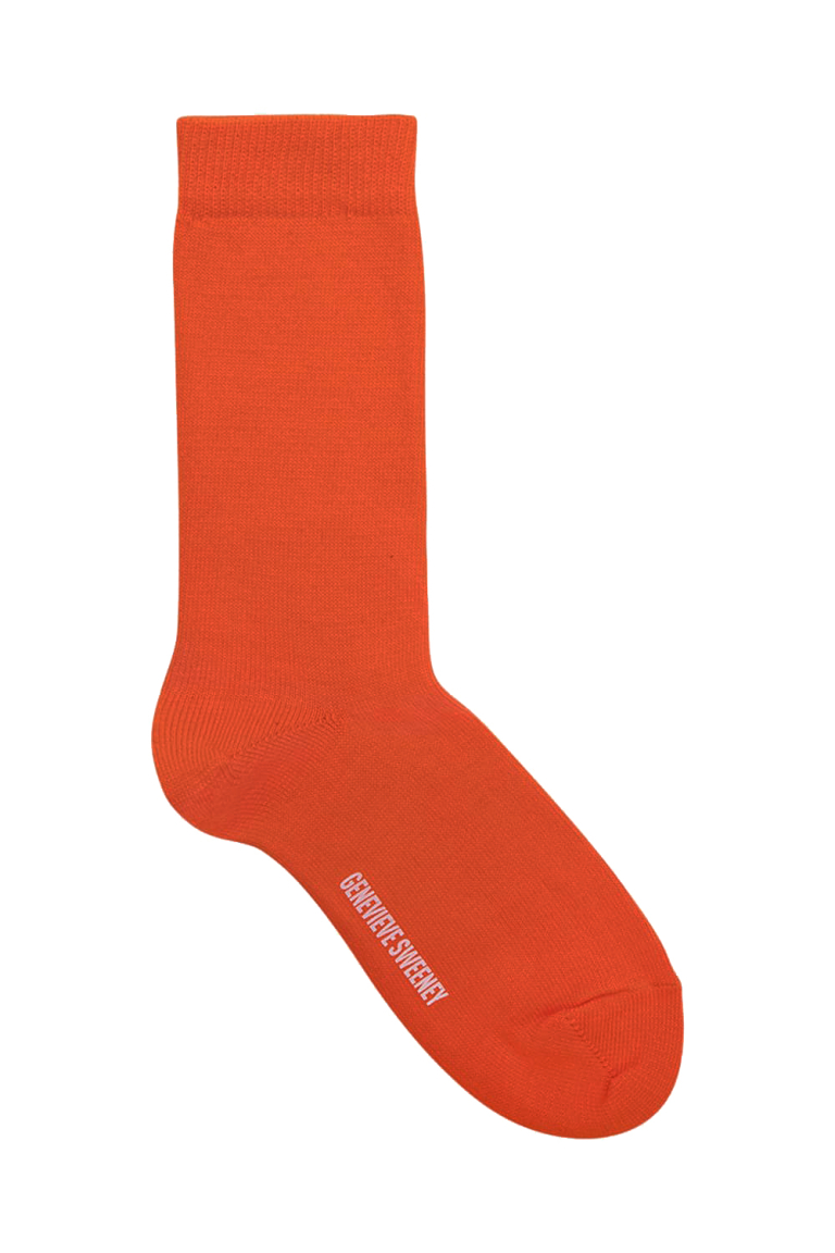 Serin Merino Wool Sock Orange - British Made