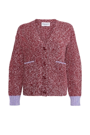 Brook Sweater Textured Lambswool Pink - British Made