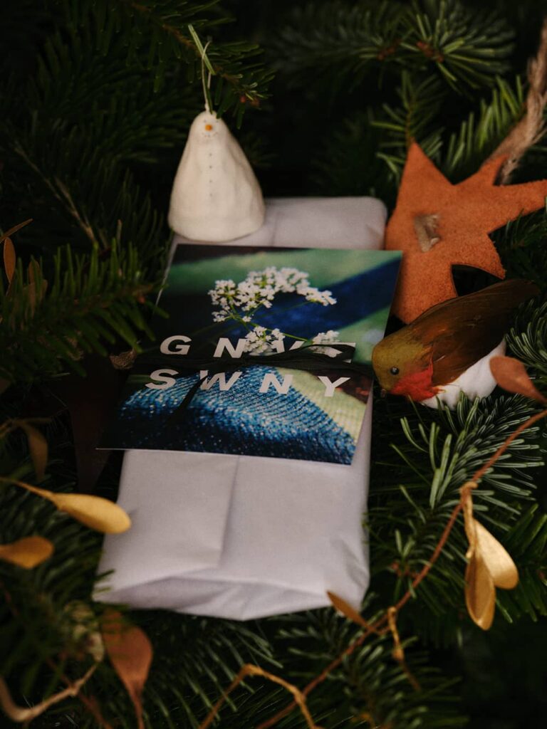 Monthly Sock Subscription Giftwrapped under the christmas tree