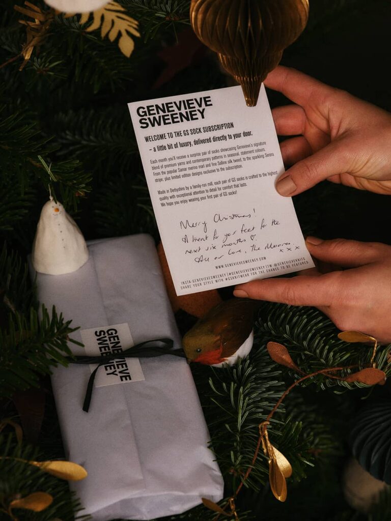 Monthly Sock Subscription Letterbox Gift Note